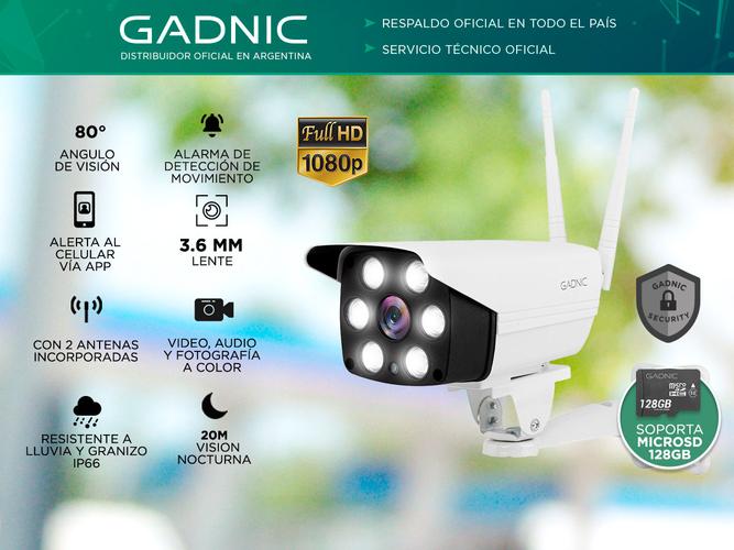 Camara De Seguridad Gadnic CM200W IP WIFI Exteriores HD 1080P  Usado - 1