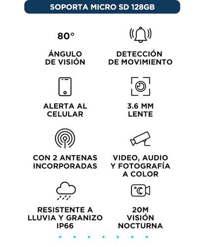 Camara De Seguridad Gadnic CM200W IP WIFI Exteriores HD 1080P  - 2
