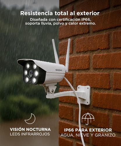 Camara De Seguridad Gadnic CM200W IP WIFI Exteriores HD 1080P  - 4
