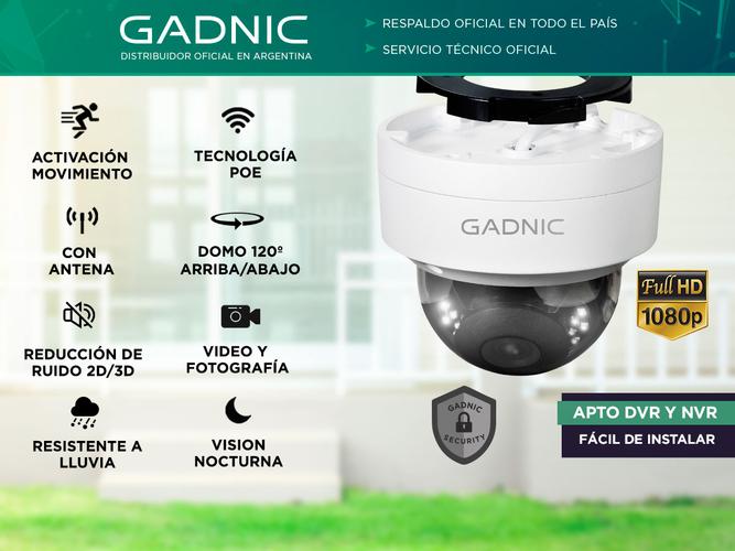 Cámara de Seguridad CMD4322 Gadnic Domo 3MP Bluetooth Visión Nocturna  Outlet - 1