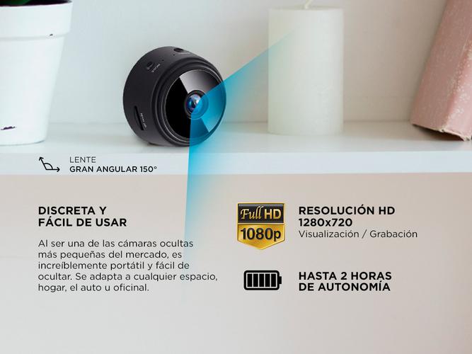 Mini Cámara Oculta Gadnic Espía Wifi Hd 1080p Visión Nocturna - 2