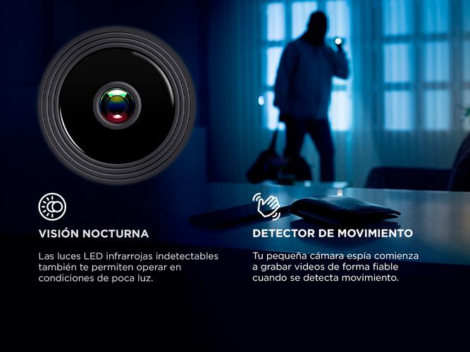 Mini Cámara Oculta Gadnic Espía Wifi Hd 1080p Visión Nocturna - 3