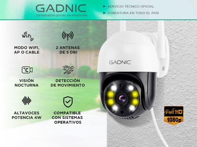 Cámara de Seguridad Gadnic P245F22 Domo 3MP IP66 Wifi Visión Nocturna - 1