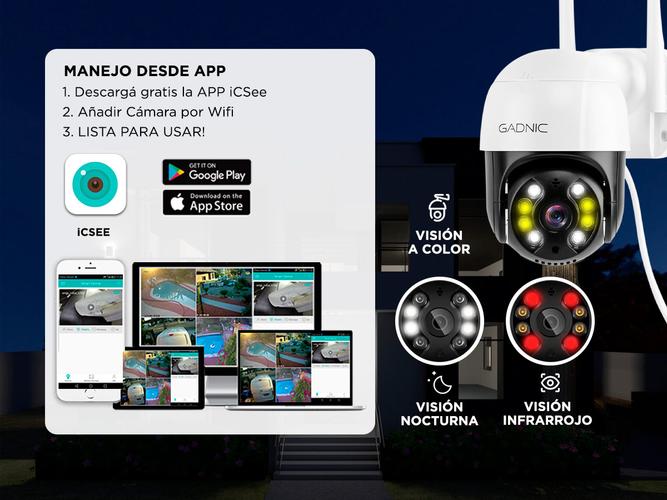 Cámara de Seguridad Gadnic P245F22 Domo 3MP IP66 Wifi Visión Nocturna - 3