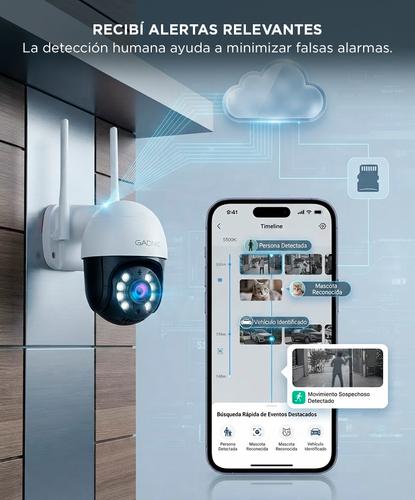 Cámara de Seguridad Gadnic P245F22 Domo 3MP IP66 Wifi Visión Nocturna - 5