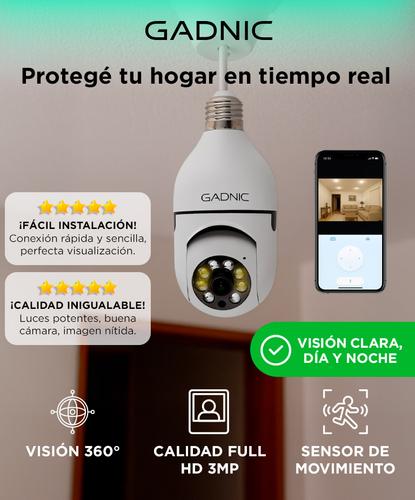 Cámara de Seguridad FULL HD Gadnic Domo Con Visión Nocturna Y Detección de Movimiento  - 1