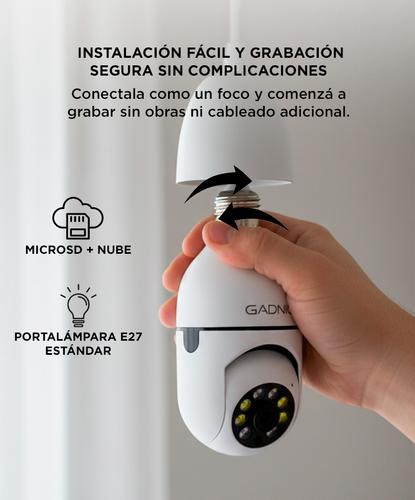 Cámara de Seguridad FULL HD Gadnic Domo Con Visión Nocturna Y Detección de Movimiento  - 4