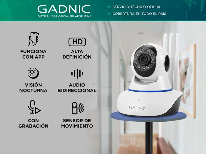 Cámara de Seguridad Gadnic con 3 Antenas - 1