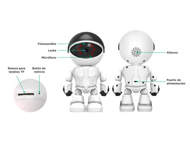 Cámara de Seguridad Robot Gadnic Visión día/noche - 4