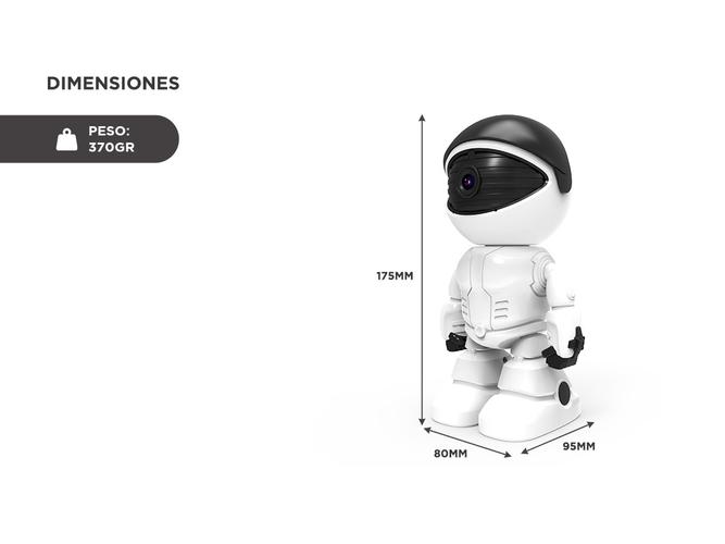 Cámara de Seguridad Robot Gadnic Visión día/noche - 5