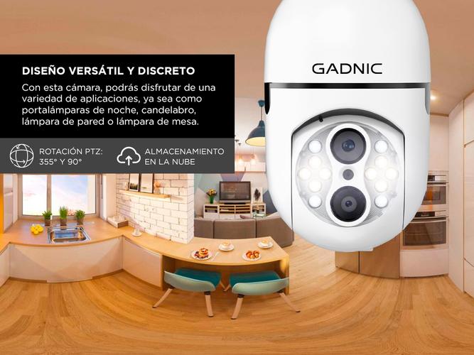 Cámara de Seguridad Gadnic tipo Bulbo Doble - 3