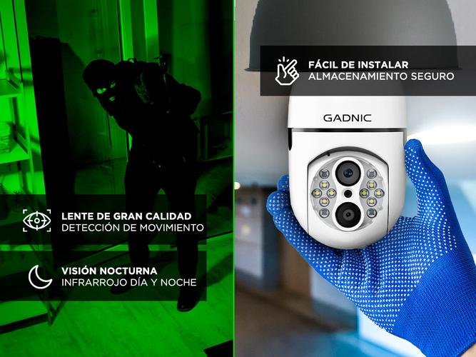 Cámara de Seguridad Gadnic tipo Bulbo Doble - 4