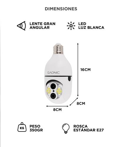 Cámara de Seguridad Gadnic tipo Bulbo Doble - 5