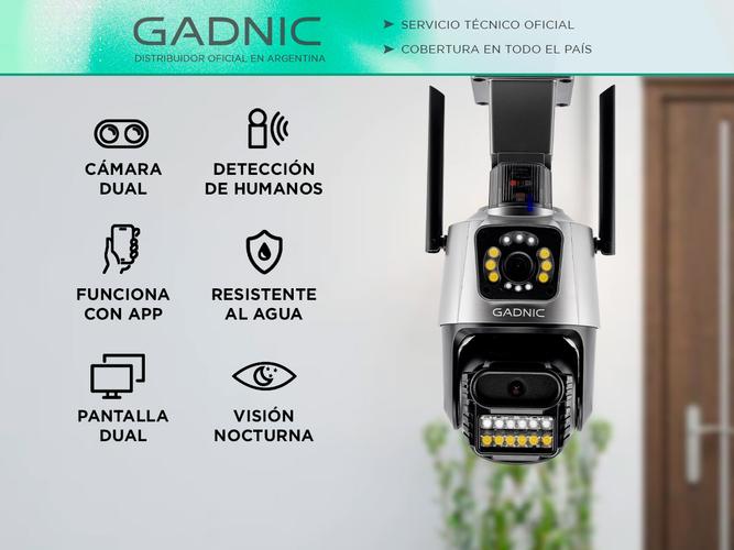 Cámara de Seguridad Dual Gadnic con Sirena - 1