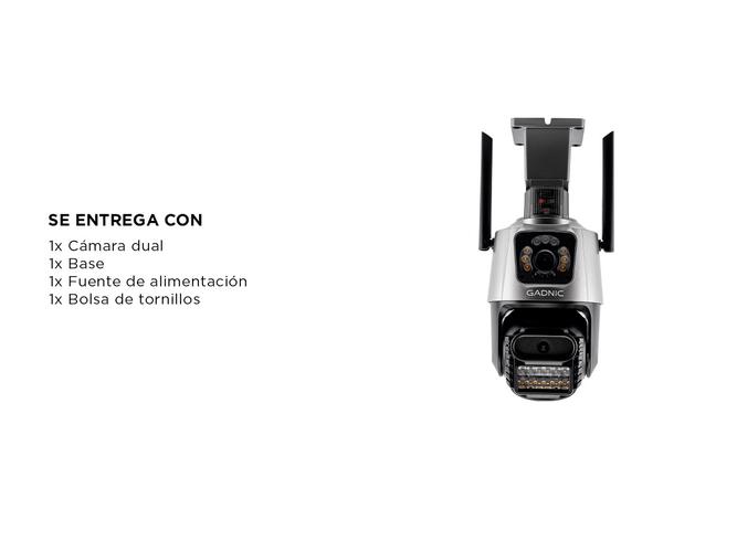 Cámara de Seguridad Dual Gadnic con Sirena - 6