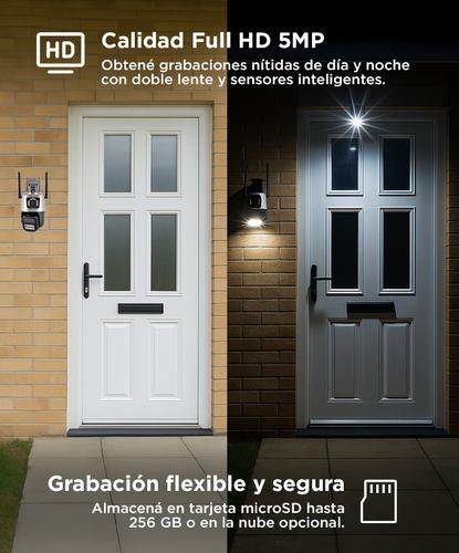 Cámara de Seguridad Dual Gadnic con Sirena - 2