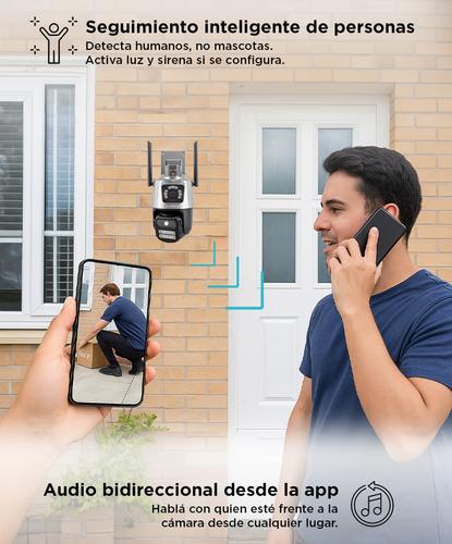 Cámara de Seguridad Dual Gadnic con Sirena - 4