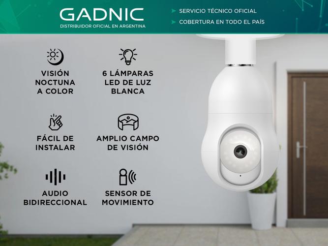 Cámara de Seguridad IP Gadnic tipo Lámpara - 1