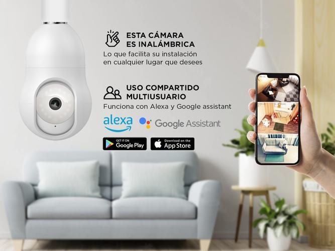 Cámara de Seguridad IP Gadnic tipo Lámpara - 2