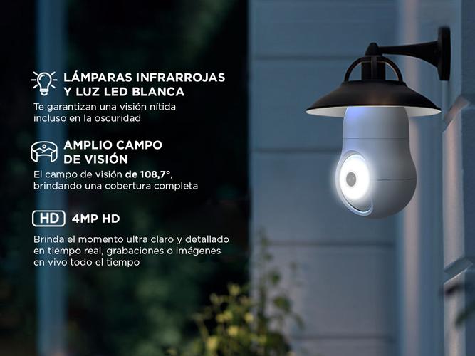 Cámara de Seguridad IP Gadnic tipo Lámpara - 4