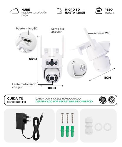 Cámara de Seguridad Gadnic Doble Lente 6MP - 6
