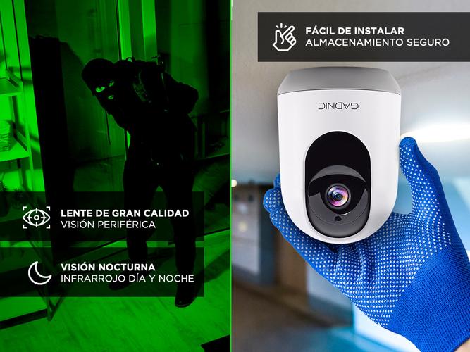 Cámara de Seguridad Gadnic IP Motorizada 3MP Full HD Visión Nocturna Usado - 3