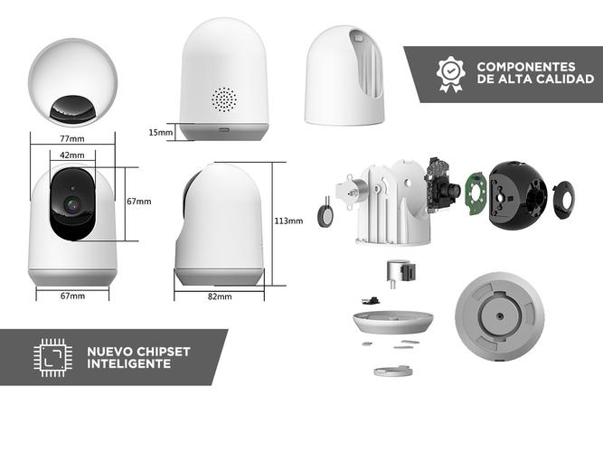 Cámara de Seguridad Gadnic IP Motorizada 3MP Full HD Visión Nocturna Usado - 4