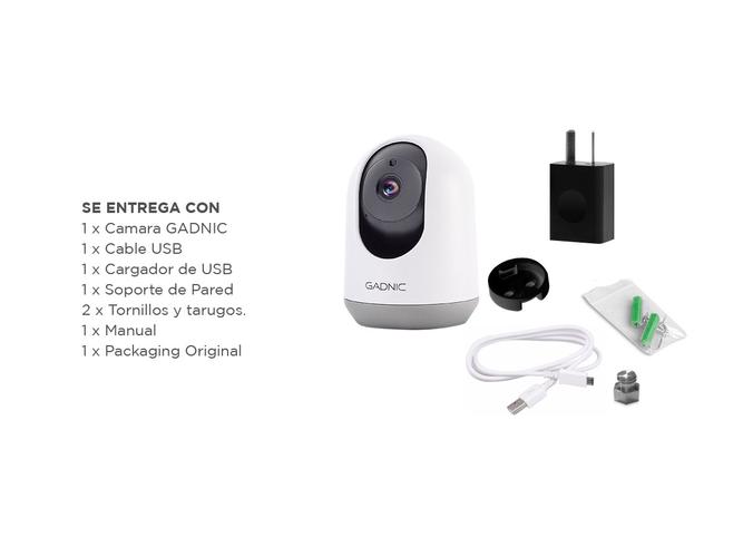 Cámara de Seguridad Gadnic IP Motorizada 3MP Full HD Visión Nocturna - 6