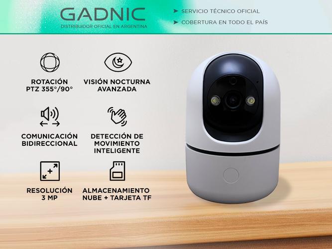 Cámara De Seguridad Inteligente PTZ Gadnic Bluetooth - 1