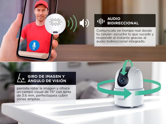Cámara de Seguridad  Interior Ziyen Wifi Vision Nocturna 2mp - 4