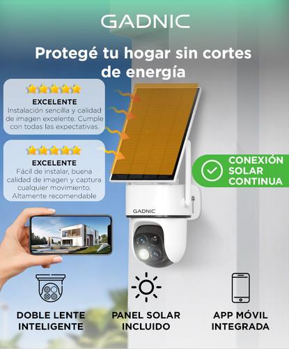 Cámara de Seguridad Solar Gadnic Lente Dual IP65 FullHD  - 1