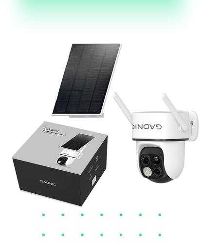 Cámara de Seguridad Solar Gadnic Lente Dual  - 4