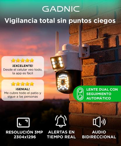 Cámara De Seguridad Gadnic S-Cam Full HD 3MP Control Por App Visión Nocturna IR Color Outlet - 1