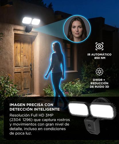Cámara De Seguridad Con Reflector Gadnic L-Cam Full HD 3MP Control Por App Visión Nocturna - 2