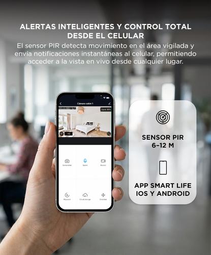 Cámara De Seguridad Con Reflector Gadnic L-Cam Full HD 3MP Control Por App Visión Nocturna - 3