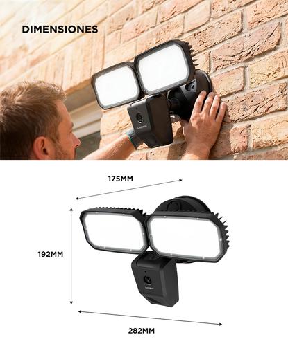 Cámara De Seguridad Con Reflector Gadnic L-Cam Full HD 3MP Control Por App Visión Nocturna - 5