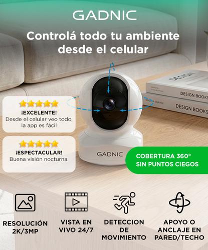Cámara De Seguridad Gadnic SX9-Pro WiFi Interior Visión Nocturna 360 Control Por App Full HD 3MP Outlet - 1