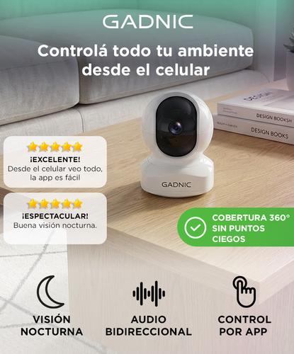Cámara De Seguridad Gadnic SX9-Pro WiFi Interior Visión Nocturna 360 Control Por App Full HD 3MP - 1