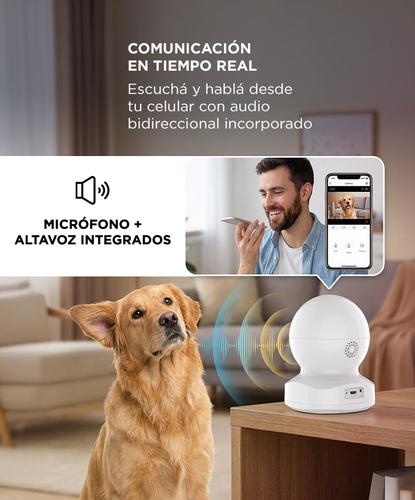 Cámara De Seguridad Gadnic SX9-Pro WiFi Interior Visión Nocturna 360 Control Por App Full HD 3MP - 3