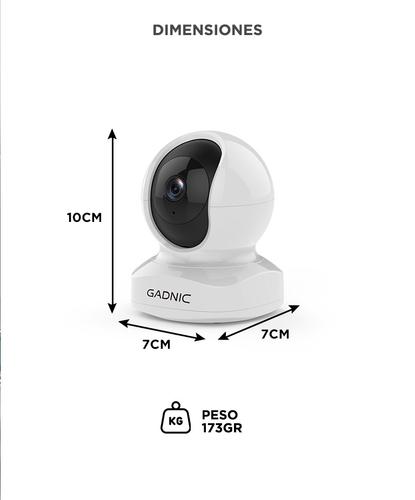 Cámara De Seguridad Gadnic SX9-Pro WiFi Interior Visión Nocturna 360 Control Por App Full HD 3MP - 5