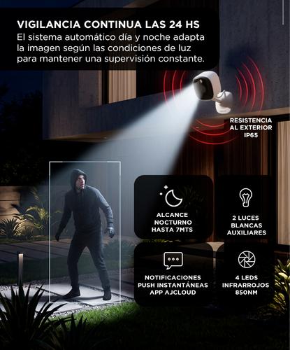 Cámara de Seguridad WiFi Gadnic Mini-G 2K Exterior  Interior Audio Bidireccional 3MP Visión Nocturna Ip65 - 2