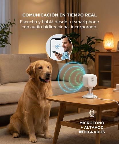 Cámara de Seguridad WiFi Gadnic Mini-G 2K Exterior  Interior Audio Bidireccional 3MP Visión Nocturna Ip65 - 3