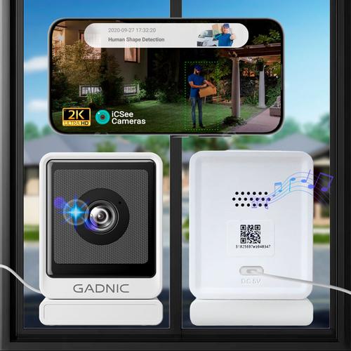 Cámara de seguridad Gadnic Wifi 3MP Mini Interior Ventana Full HD Visión Nocturna - 0