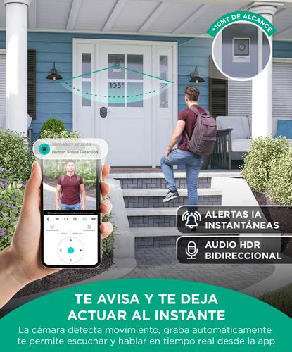 Cámara de seguridad Gadnic Wifi 3MP Mini Interior Ventana Full HD Visión Nocturna - 4