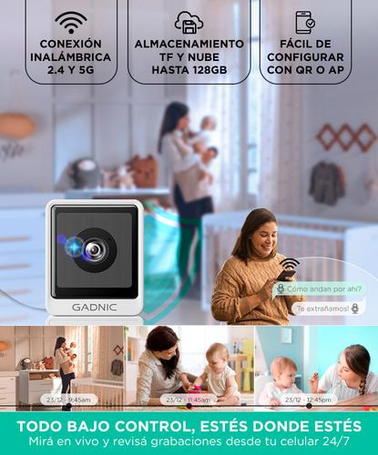 Cámara de seguridad Gadnic Wifi 3MP Mini Interior Ventana Full HD Visión Nocturna - 5