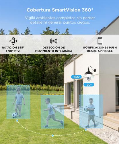 Cámara de Seguridad WiFi Gadnic Lámpara 360° 3MP  - 2