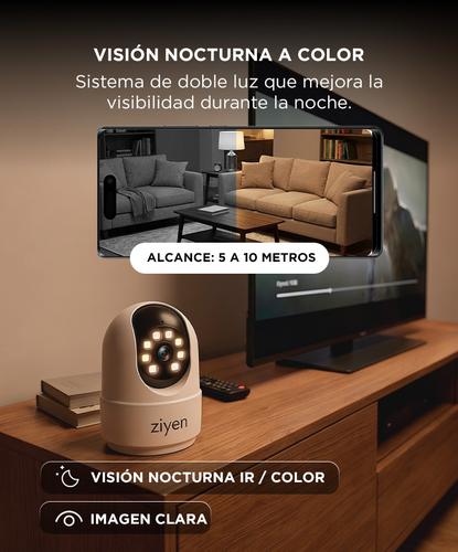 Cámara De Seguridad Ziyen ZX9 De Interior WiFi Full HD Visión Nocturna A Color  - 4