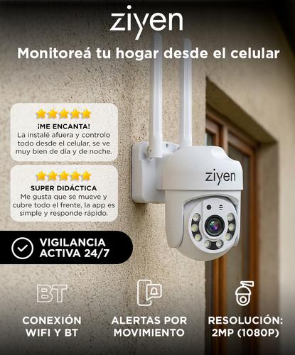 Camara De Seguridad Wifi Ziyen ZX39 2MP 1080p PTZ Movimiento 270 90 Vision Nocturna Audio Bidireccional Exterior - 1