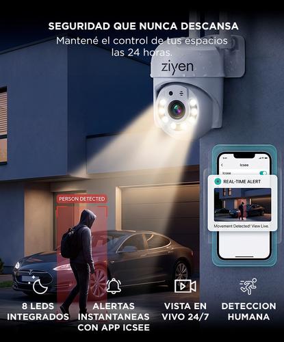 Camara De Seguridad Wifi Ziyen ZX39 2MP 1080p PTZ Movimiento 270 90 Vision Nocturna Audio Bidireccional Exterior - 3