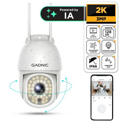 Cámara de Seguridad Gadnic DM200W-Pro Exterior Domo Full HD Visión Nocturna Color 36 Leds Outlet - 0